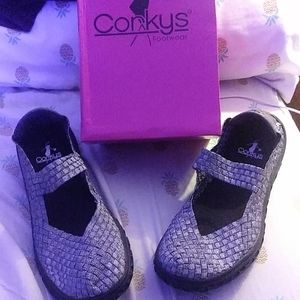 Corkys pewter shoes size 9